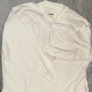 Aerie Woman’s Oversized White Crewneck Sweater